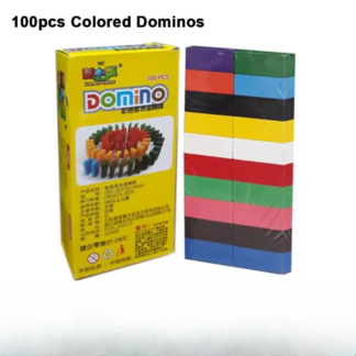 Domino Blocks Children Color Sort Kids Early Educational Wooden Bright Dominoes Games Toys For Children Gift