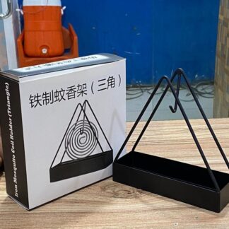Mosquito Coil Holder Incense Burner Decorative Ornament Craft Triangle (Black)