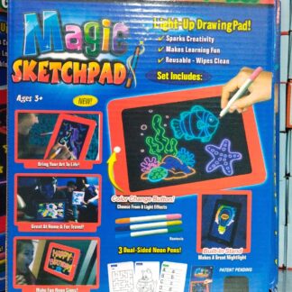 Magic Pad Light Up Glow Drawing Board LED Draw Sketch Tablet for Art 8 light effect