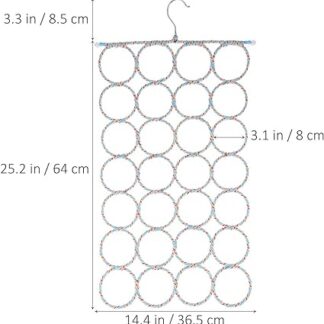 28 Holes Scarf Hanger  / Tie Hanger / Belt Hanger Organizer