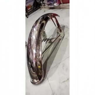 Front Cut Mudguard for 70cc and 125cc cafe racer bikes | Chrome Mudguard metal quality