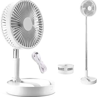 Telescopic Folding Fan Summer Silent Desktop Retractable Fan for Office Bedroom School USB Ventilator (Electric Usb Operated) (random color)