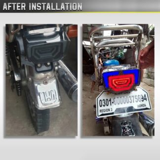 Motorcycles Bike Fancy Tail Light 70cc And 125cc LED Fancy Tail Light Stop Turn Signal with Scanning Dynamic Animation Breathing DRL