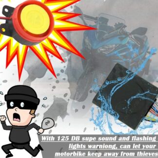 HJG Motorcycle Remote Security Lock Anti Theft Alarm System For Bike Motorcycle Self Start Function for 70cc and cg125 and all bikes