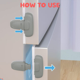 Child Safety Fridge Lock , Baby Safety Refrigerator Freezer Door Lock, No Tools Need or Drill