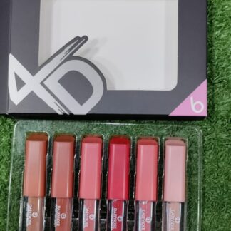 6 Pcs Matte 4D Lipgloss | lip gloss for Girls & women