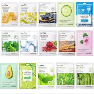 Pack of 6 Random Sheet Masks - Hydrating, Brightening, and Nourishing