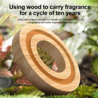 Solar Powered Rotating Helicopter Car Aromatherapy Air Freshener Alloy ABS Wood Fragrance Auto Aroma Diffuser (Random Color)