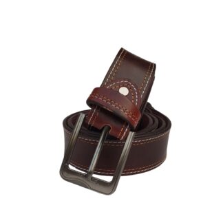(Big Size) - Men Buffalo pull-up leather | Waist Belt for boys & Mens (Maroon)