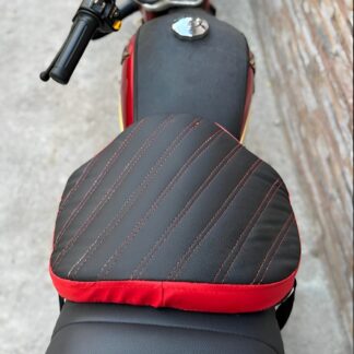 Double Stitch Water Proof Bike Seat Cushion /Motorcycle Seat Cover / Motor Bike Long Route Cushion Long Travel Seat Comfortable (Molty Foam 1inch)