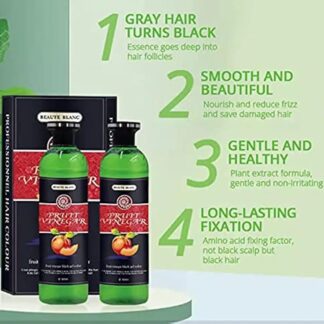 Aravli BEAUTE BLANC Fruit Vinegar Black Gel Color,  500 ml