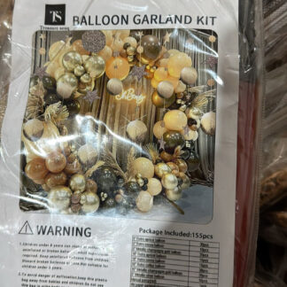 Balloon Garland Kit Coffee Brown for Garland Theme Party Birthday Baby Shower Wedding Decorations (155 pcs of different balloons in 1 packet)