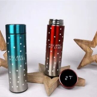 Stars Colorful smart LED Temperature Bottle (500ml) - Random Color