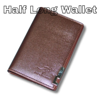 Men's Leather Half Long Wallet
