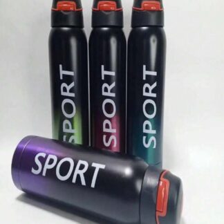 500ml Portable Sports Water Bottles Thermos With Straw (random color)