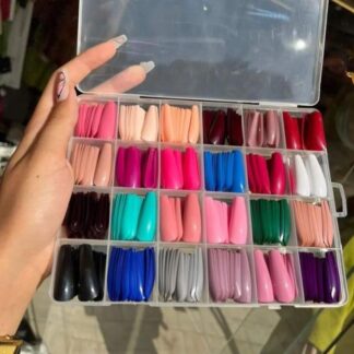 576 Pcs Artificial Fake Nails Multicolor for girls