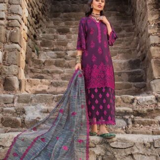 Exquisite Embroidered Unstitched 3-Piece Lawn Suit | Premium Chikankari Collection