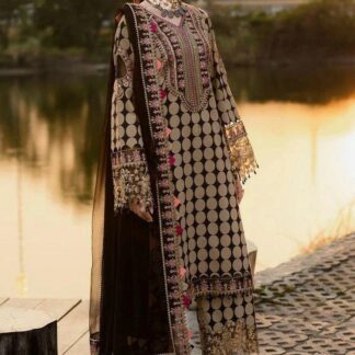 Charizma Unstitched Lawn Suit with Chiffon Dupatta - Exquisite Embroidery
