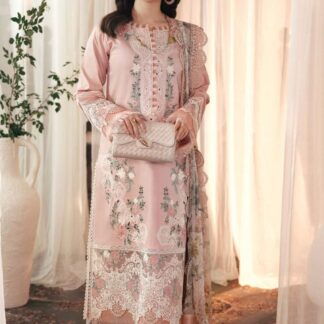 JADE Collection: Exquisite Embroidered Lawn Suit with Digital Print Dupatta - Discover the elegance of the JADE Collection, f