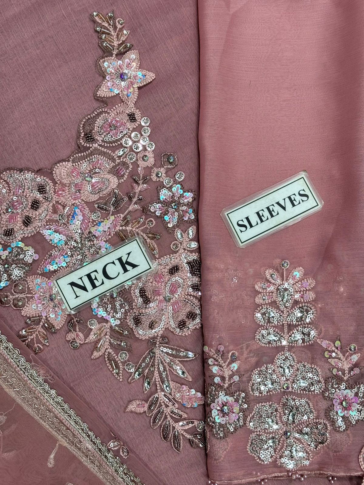 Elegant Embroidered Chiffon Organza Pakistani Dress | Iznik Collection - Image 6
