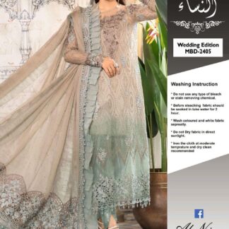 Exquisite MARAI.B Embroidered Chiffon Suit with Handwork & Sequence Details - Elevate your ethnic wardrobe with the stunn