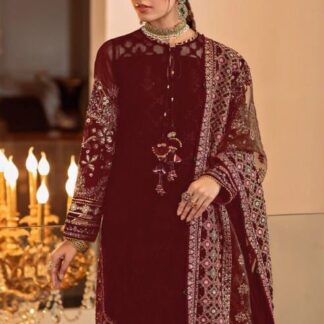 BAROQUE Organza Embroidered Collection: Exquisite Zari, Sequins & Thread Work - Discover the BAROQUE Organza Embroidered 