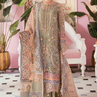 ELAF Organza & Malai Embroidered Suits - Luxury Pakistani Attire - Discover the exquisite ELAF Organza & Malai collec