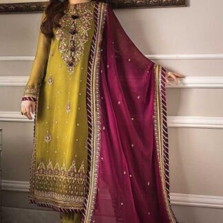 ASIM JOFA Embroidered Dress with Sequence Work - Step into elegance with the ASIM JOFA embroidered