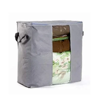 Grey Organizer Bag / Multipurpose Large Capacity Storage Bag & Organizer for Clothes & Blanket