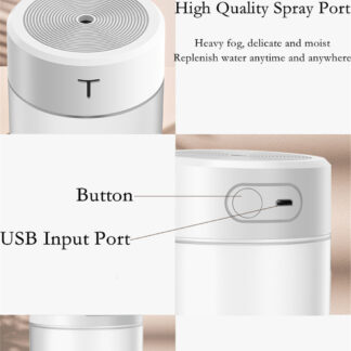Air Humidifier Portable Mini USB Aroma Diffuser With Night Light Cool Mist For Bedroom Home Car Purifier Humificador