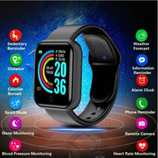 D20 Ultra Smart Watch Heart Rate Blood Pressure Oxygen Reloj Intelligent Smart Bracelet(random color)