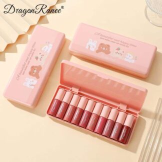 10Pcs   A Beautiful And Happy Time Sexy Pearl Light Lip Gloss Set mini Lip Gloss Set