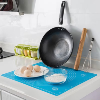 Non-Stick Silicone Baking roti Mat large size With Measurements Heat Resistant Cookie Sheet Oven Liner 40*50cm (Multi color)