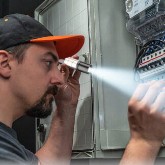 Stainless Steel LED Mini Usb Torch, Mini Pocket Flashlight - White