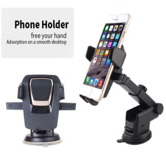 Easy One Touch Mobile Holder Car & Desk Mount / Car Phone Holder Mobile Phone Holder Stand in Car