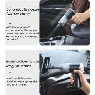 Vacuum Cleaner Household Powerful  2 In 1 Dual Mode Cordless Handheld Wireless Handy Portable light weight Vacuum Cleaner