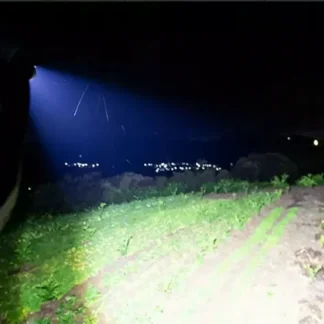 LED Flashlight YM-P19-TG (1 power + 1 large, acc. + TYPE-C) zoom