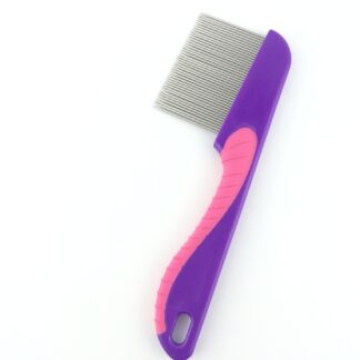 (pack of 3) Stainless Steel Hair Comb Professional Nit Head Hair Lice Comb Long Steel Teeth - MultiColor