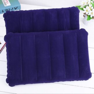 Travel Combo Deal - Travel Portable comfortable Inflatable Air Pillow Cushion & Portable Toothbrush Holder Case ( Random color )