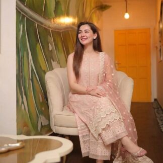 FAIZA SAQLAIN Luxury Lawn Embroidered Unstitched 3pc Designer Suit