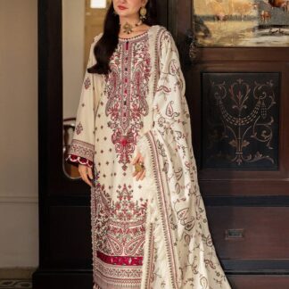 ASIM JOFA Premium Embroidered Lawn Unstitched 3-Piece Suit Collection