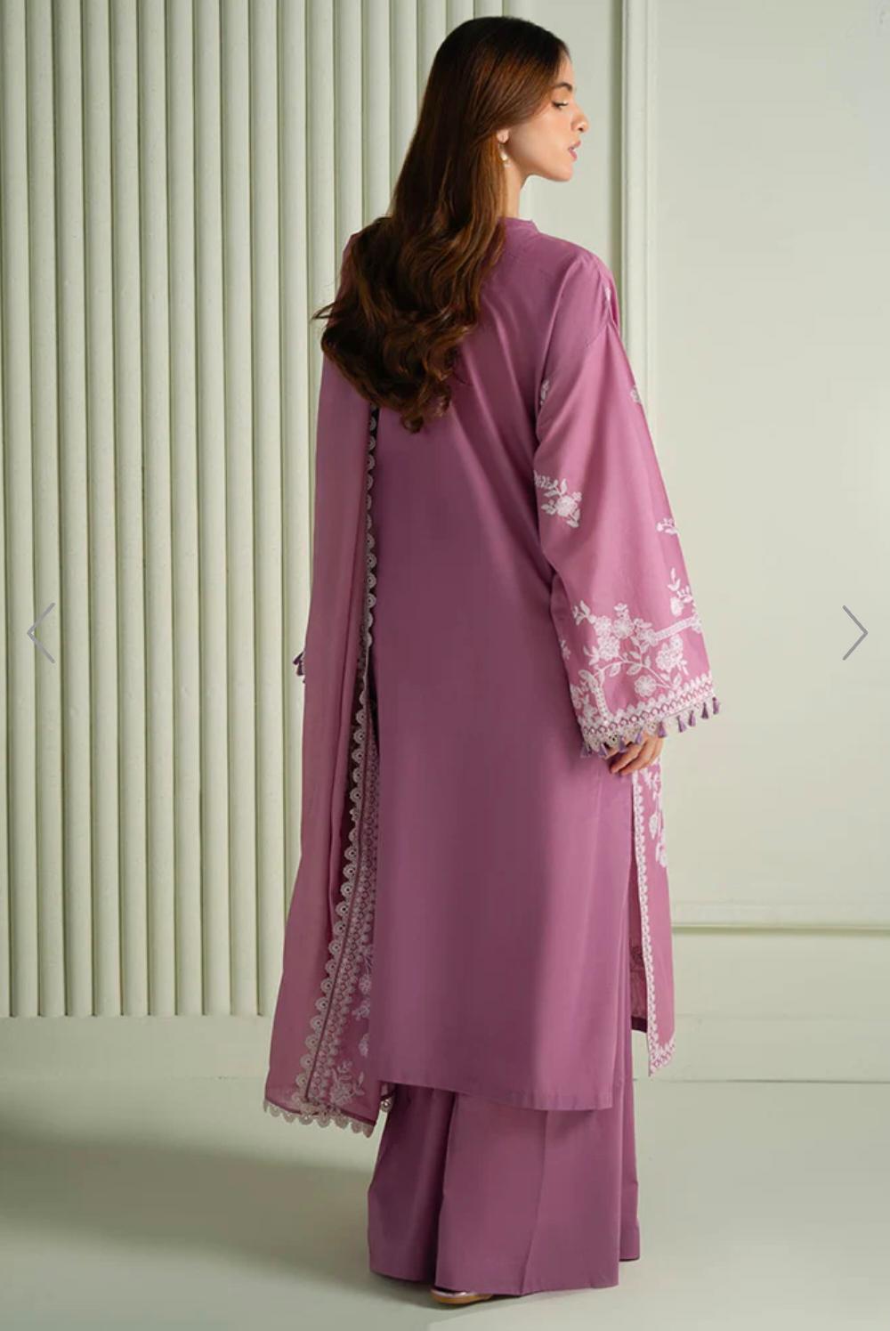 CROSS STITCH Luxury Embroidered Lawn Unstitched 3PC Suit