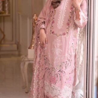 Aneela's Exquisite Chikankari Lawn 3pc Suit | Embroidered & Cutwork Dupatta Ensemble