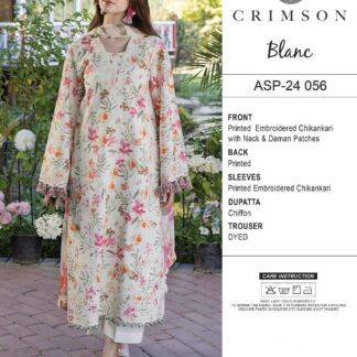 IZEL Lawn Collection Unstitched 3-Piece Suit | Heavy Chikankari Embroidery & Printed Chiffon Dupatta