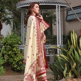 Aneela's Luxury Embroidered Lawn 3PC Suit - Elegant Unstitched Collection