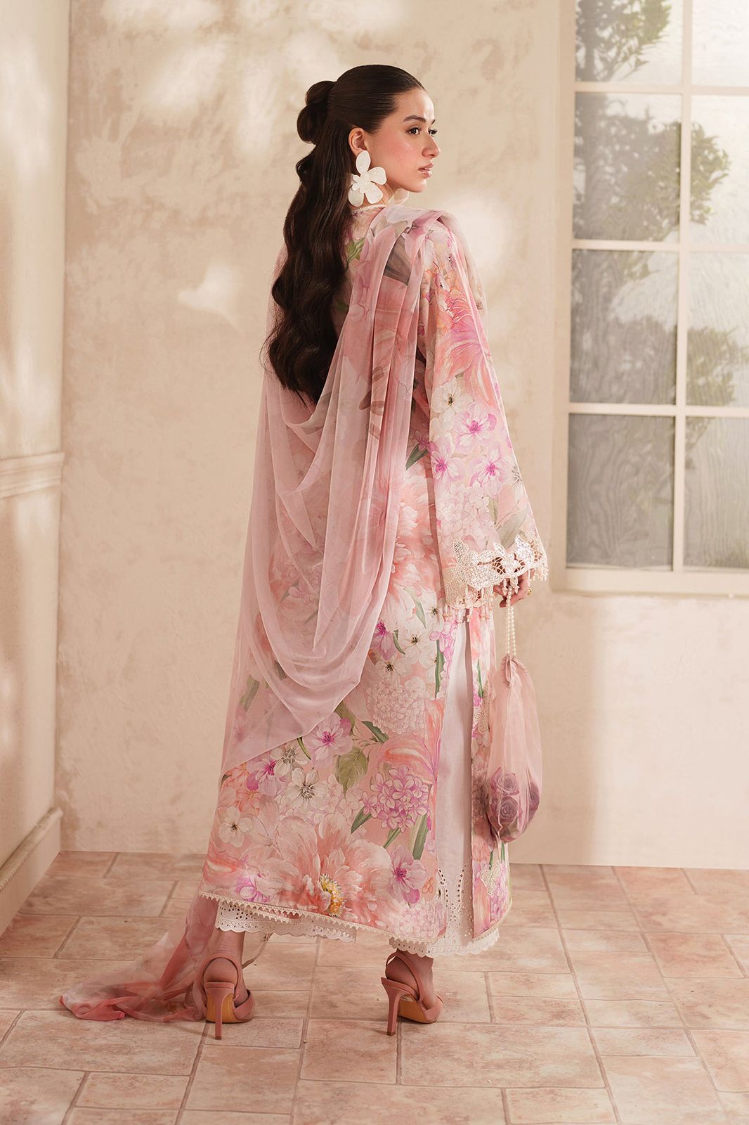 Exquisite Lawn Suit with Chiffon Dupatta & Intricate Embroidery - Image 3