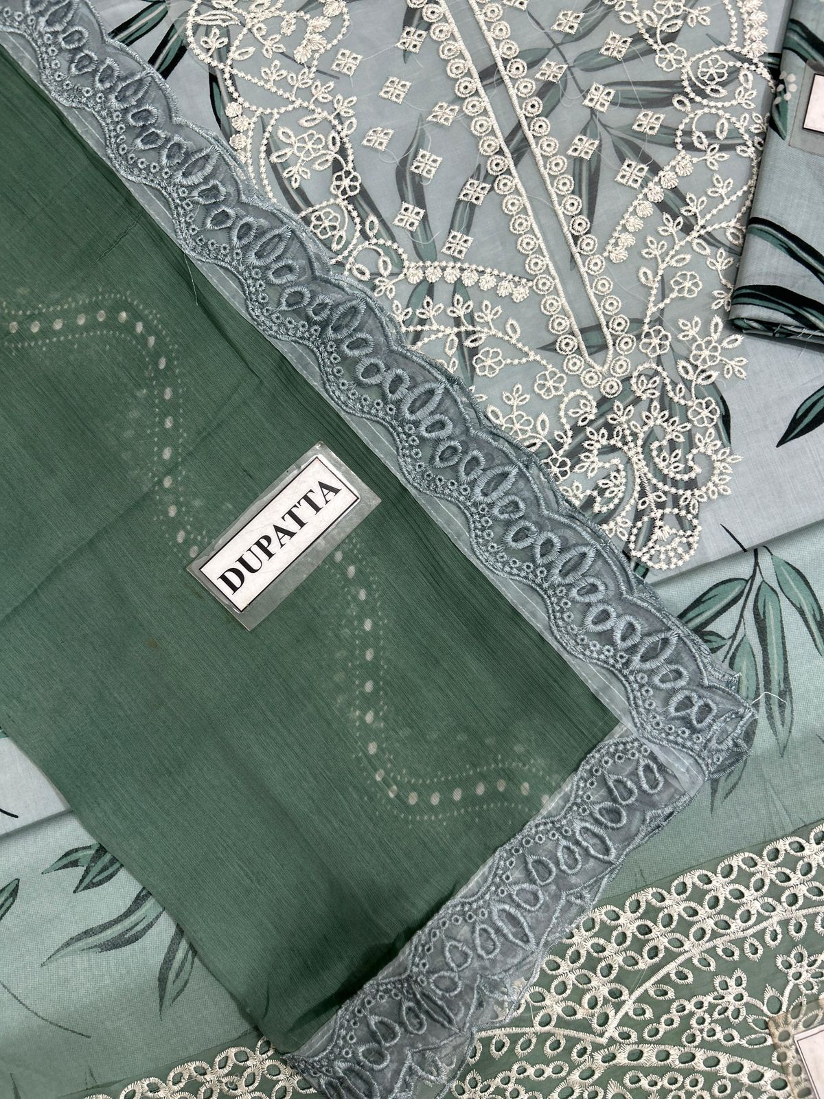 Nureh Lawn Collection 2026: Exquisite Embroidered 3-Piece Ladies Suit with Chiffon Dupatta - Image 8