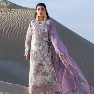 NUREH NE-231 Lawn & Chiffon Suit with Multi-Thread & Sequence Work - Experience the epitome of elegance and style wit