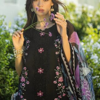 MUSHQ Luxury Chikankari Embroidered Lawn Unstitched 3 Piece Suit - The MUSHQ collection introduces an exquisite blend of