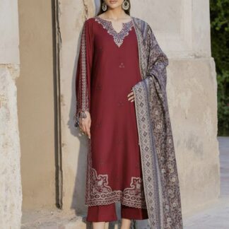 IZEL Premium Embroidered Lawn Unstitched 3PC Suit | Elegant Women's Apparel - Discover the epitome of traditional elegance wi